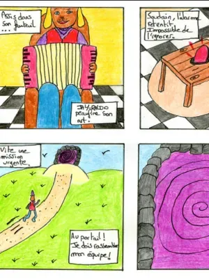 Page extrait de Titaf, BD - Sainte-Enimie