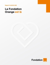 Couverture du Rapport d'activité 2025 de la Fondation Orange